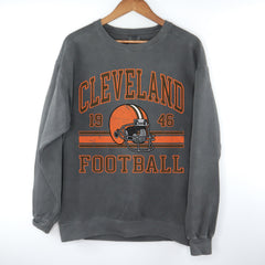Cleveland Football Sweatshirt For Her, Cleveland Football Vintage Gift, Cleveland Football Women's Sweater, Retro Football Crewneck For Him
