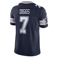 A navy blue football jersey with the name 'DIGGS' and the number '7' printed on it.