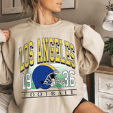 Classic Los Angeles Football Sweatshirt, Los Angeles Football Sweatshirt, Los Angeles Vintage Football Crewneck, Los Angeles Gift for Women
