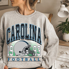 Classic Carolina Football Sweatshirt, Carolina Football Sweatshirt For Her, Carolina Vintage Football Crewneck, Carolina Gift for Women