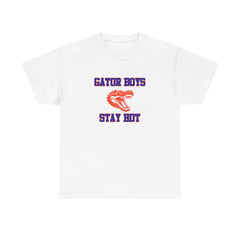 Gator Boys Stay Hot T Shirt - Gainesville Florida Tee, Gators Merch, Basketball National Champions, Unisex Tee, White Black Blue