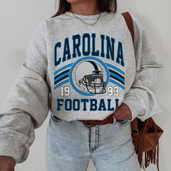 Carolina Football Sweatshirt, Football Fan Crewneck, Retro Carolina Football Gift for Women, Carolina Clothing, Football Sweatshirt