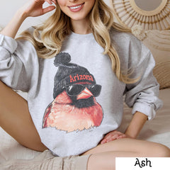 Arizona Football Crewneck Sweatshirt, Vintage Sports Fan Apparel, Trendy Game Day Gift, Unisex Arizona Sweatshirt, Arizona Football Fan