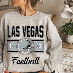 Las Vegas Vintage Sweatshirt, Classic Las Vegas Football Sweater, Las Vegas Football Crewneck, Las Vegas Football Sweatshirt for Women