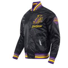 Teepact Los Angeles Lakers Pro Standard 2024/25 City Edition Chenille Satin Full-Snap Jacket