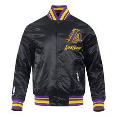 Teepact Los Angeles Lakers Pro Standard 2024/25 City Edition Chenille Satin Full-Snap Jacket