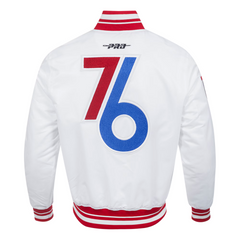 Teepact Philadelphia 76ers Pro Standard 2024/25 City Edition Chenille Satin Full-Snap Jacket
