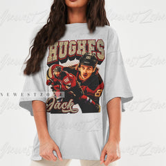 Jack Hughes Shirt Ice Hockey American Professional Hockey Championships Sport Merch Vintage Sweatshirt Hoodie Graphic Tee Gift Fans NZ145