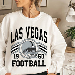 Las Vegas Football Sweatshirt, Football Fan Crewneck, Retro Las Vegas Football Gift for Women, Las Vegas Clothing, Football Sweatshirt
