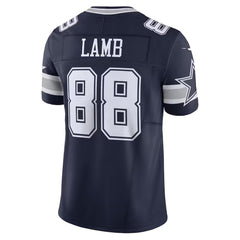 A navy blue football jersey with the number 88 and the name "LAMB" printed on the back.