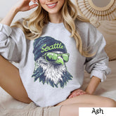 Seattle Football Crewneck Sweatshirt, Vintage Sports Fan Apparel, Trendy Game Day Gift, Unisex Seattle Sweatshirt, Seattle Football Fan