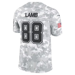 A camouflage-patterned jersey with the name "LAMB" and the number "88" printed on it.