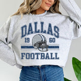 Dallas Football Sweatshirt For Him, Vintage Dallas Sweater, Dallas Football Retro Gift, Dallas Gift For Her, Dallas Football Men's Crewneck