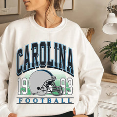 Classic Carolina Football Sweatshirt, Carolina Football Sweatshirt For Her, Carolina Vintage Football Crewneck, Carolina Gift for Women