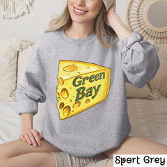 Green Bay Football Crewneck Sweatshirt, Vintage Sports Fan Apparel, Trendy Game Day Gift, Unisex Green Bay Sweatshirt, Green Bay Football