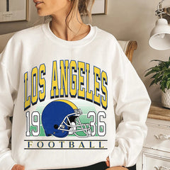 Classic Los Angeles Football Sweatshirt, Los Angeles Football Sweatshirt, Los Angeles Vintage Football Crewneck, Los Angeles Gift for Women