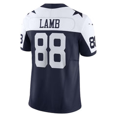 A navy blue and white football jersey with the name "LAMB" and the number "88" printed on it.