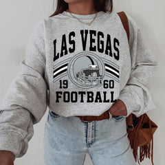 Las Vegas Football Sweatshirt, Football Fan Crewneck, Retro Las Vegas Football Gift for Women, Las Vegas Clothing, Football Sweatshirt