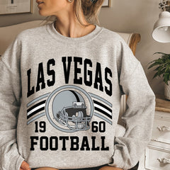Las Vegas Football Sweatshirt, Football Fan Crewneck, Retro Las Vegas Football Gift for Women, Las Vegas Clothing, Football Sweatshirt