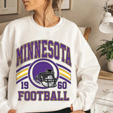 Minnesota Football Sweatshirt, Football Fan Crewneck, Retro Minnesota Football Gift for Women, Minnesota Clothing, Football Sweatshirt