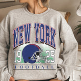 New York Vintage Sweatshirt, Classic New York Football Sweater, New York Football Crewneck, New York Football Sweatshirt for Women