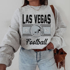 Las Vegas Vintage Sweatshirt, Classic Las Vegas Football Sweater, Las Vegas Football Crewneck, Las Vegas Football Sweatshirt for Women