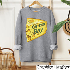 Green Bay Football Crewneck Sweatshirt, Vintage Sports Fan Apparel, Trendy Game Day Gift, Unisex Green Bay Sweatshirt, Green Bay Football