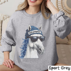 Indianapolis Football Crewneck Sweatshirt, Vintage Sports Fan Apparel, Trendy Game Day Gift, Unisex Indianapolis, Indianapolis Football