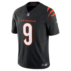 A black and orange football jersey with the number 9 and the word "BENGALS" printed on it.