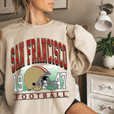 Classic San Francisco Football Sweatshirt, San Francisco Football Sweatshirt, San Francisco Vintage Football Crewneck, San Francisco Sweater