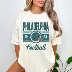 Philadelphia Football Shirt, Philadelphia Women's Gift, Philadelphia T-Shirt For Her, Retro Philadelphia Football Tee, Vintage Football Gift