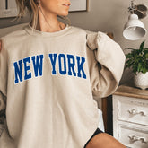 Women's New York Football Crewneck, New York Retro Football Sweatshirt for Women, New York Football Gift, New York Football Sweater