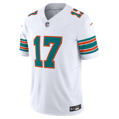 Miami Dolphins White #17 Waddle Men’s Football Jersey Game Day Fan