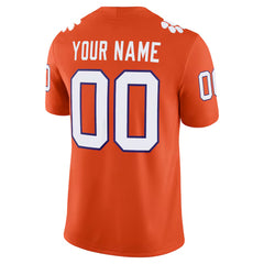 Clemson Tigers Football Jersey Orange Custom Your Name 00 Shirt