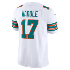 Miami Dolphins White #17 Waddle Men’s Football Jersey Game Day Fan