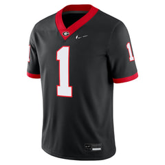 Georgia Bulldogs Black #1 Football Jersey Retro College Game Gear