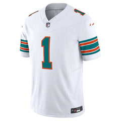Miami Dolphins White #1 Tagovailoa Men’s Football Jersey Game Day Fan