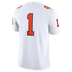 Clemson Tigers Football Jersey White Limited Edition Number 1 Shirt