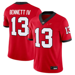 Georgia Bulldogs Red #13 Bennett Football Jersey Vintage Game Day