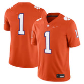 Clemson Tigers Football Jersey Orange Limited Edition Number 1 Shirt