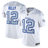 Buffalo Bills Kelly 12 White Football Jersey Men’s Game Day Top