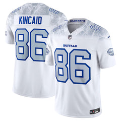 Buffalo Bills White #86 Kincaid Men’s Football Jersey Game Day Fan