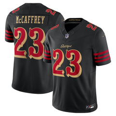San Francisco 49ers #23 McCaffrey Black Alternate Game Jersey – Men’s Football Fan Gear