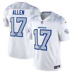 Buffalo Bills Allen 17 White Football Jersey Men’s Game Day Fan Top