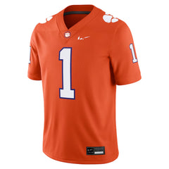 Clemson Tigers Football Jersey Orange Limited Edition Number 1 Shirt