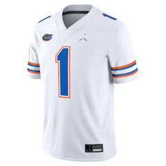 Florida Gators Football Jersey #1 White Clean Look Game Day Shirt