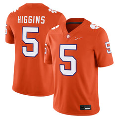 Clemson Tigers Football Jersey Orange Tee Higgins 5 Fan Shirt