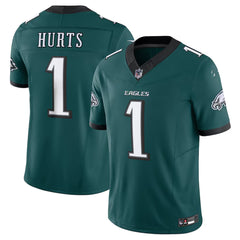 Philadelphia Eagles #1 Hurts Midnight Green Game Day Football Jersey