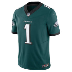 Philadelphia Eagles #1 Hurts Midnight Green Game Day Football Jersey
