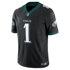 Philadelphia Eagles #1 Hurts Black Alternate Football Jersey